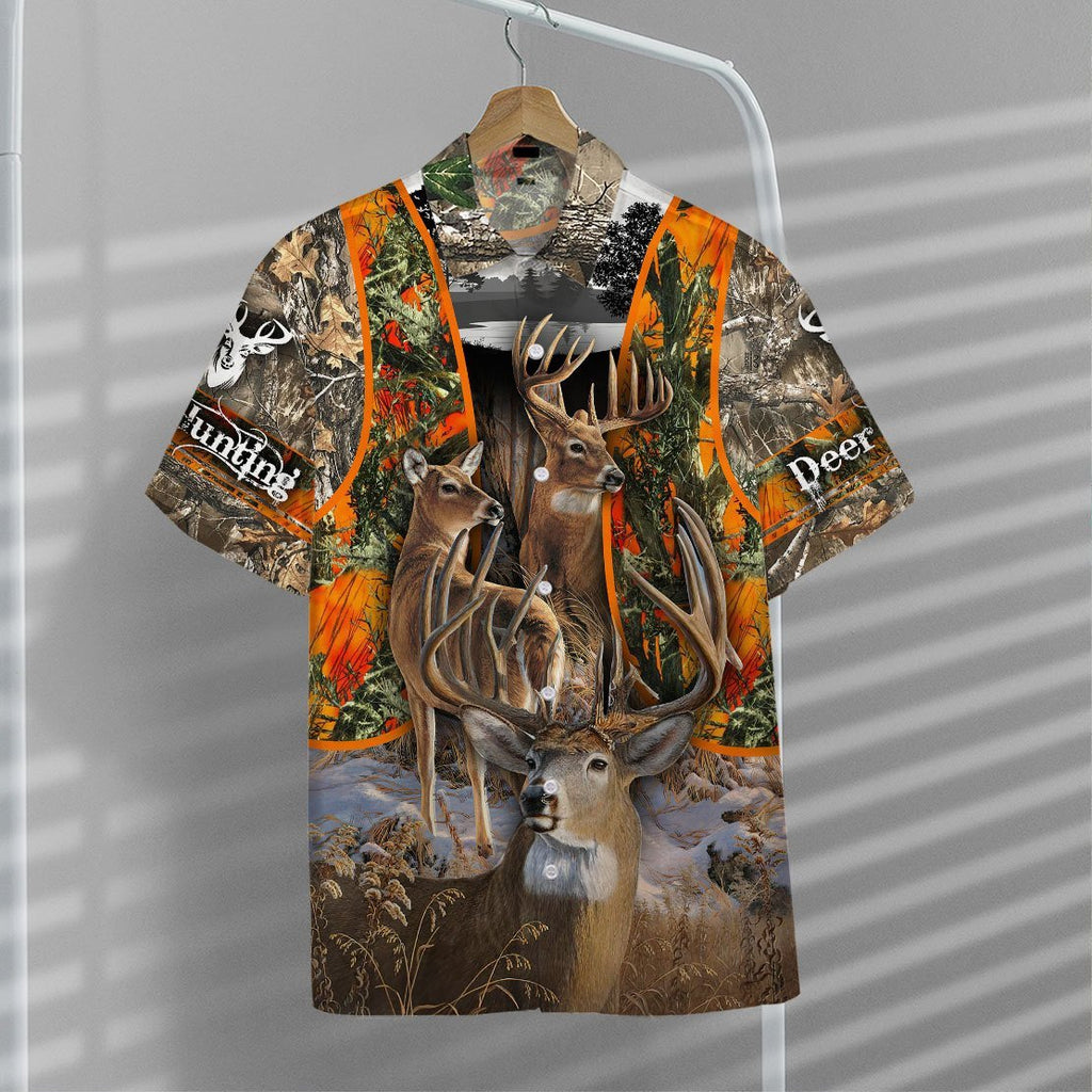 Gifury Hunting Shirt Hunting Aloha Shirt Deer Hunting Forest Hawaiian Shirt 2024