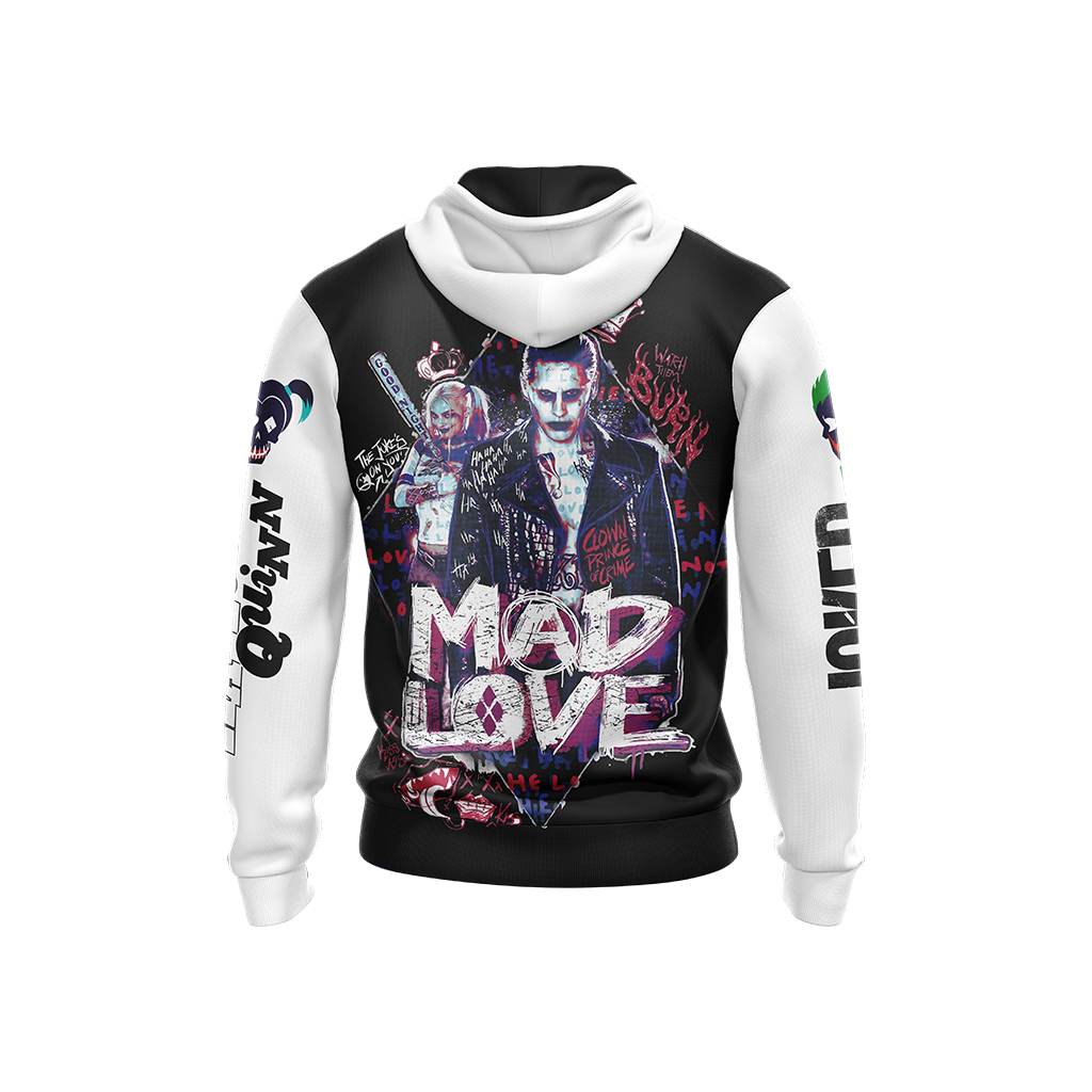  DC Hoodie Suicide Squad Hoodie Suicide Squad Harley Quinn And Joker Mad Love Hoodie