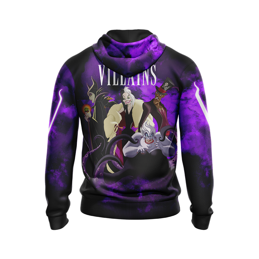  DN Hoodie DN Vilains Cruella Maleficent Hades Purple Hoodie