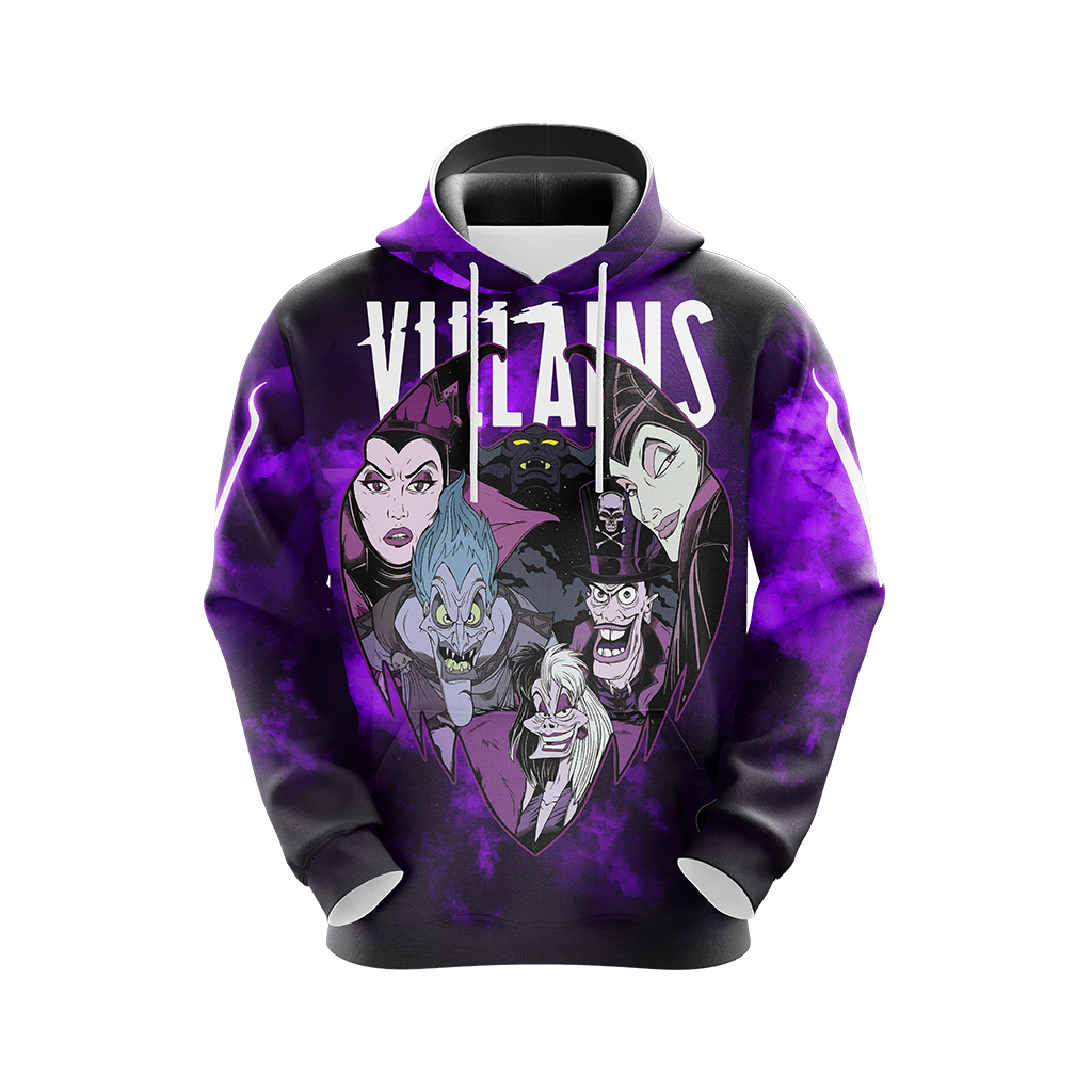  DN Hoodie DN Vilains Cruella Maleficent Hades Purple Hoodie