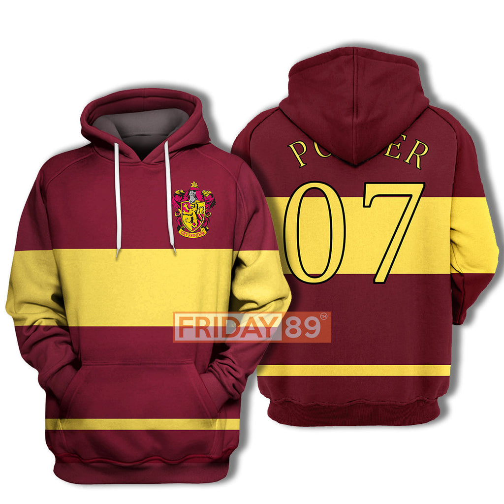  HP T-shirt HP Gryfindor Quidditch T-shirt Amazing High QualityHP Hoodie Sweater Tank 