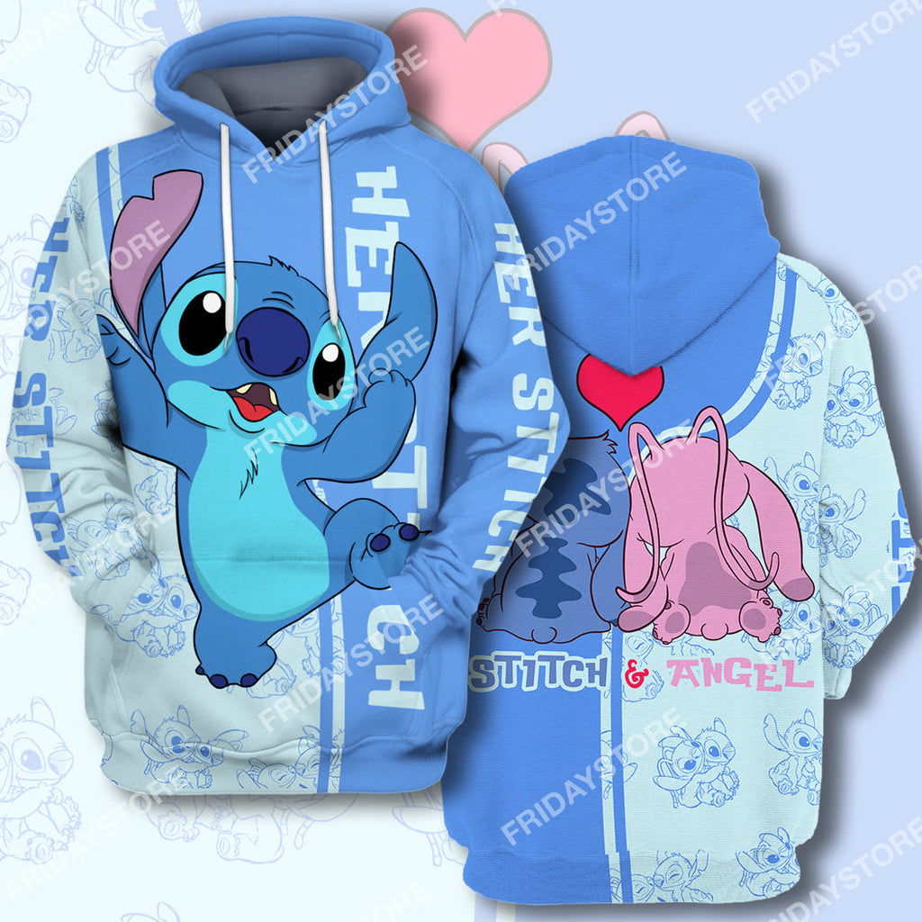  LAS T-shirt Her Stitch Adorable Couple T-shirt Cute High Quality DN Stitch Hoodie Sweater Tank