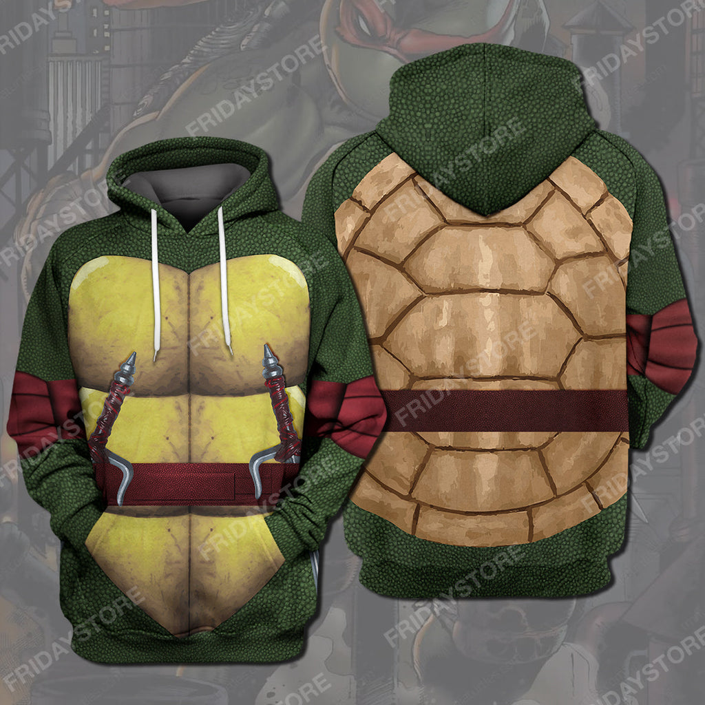  TMNT Hoodie Raphael Ninja Turtles Costume T-shirt TMNT Shirt Sweater Tank Cool TMNT Cosplay Costume Apparel 