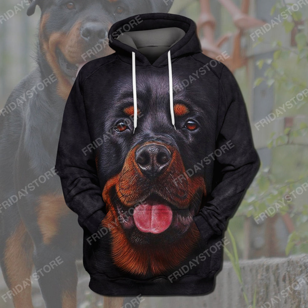 Gifury Dog Hoodie Rottweiler All Over Print 3D T-shirt Rottweiler Dog Graphic Shirt Dog Hoodie Sweater Tank 2022