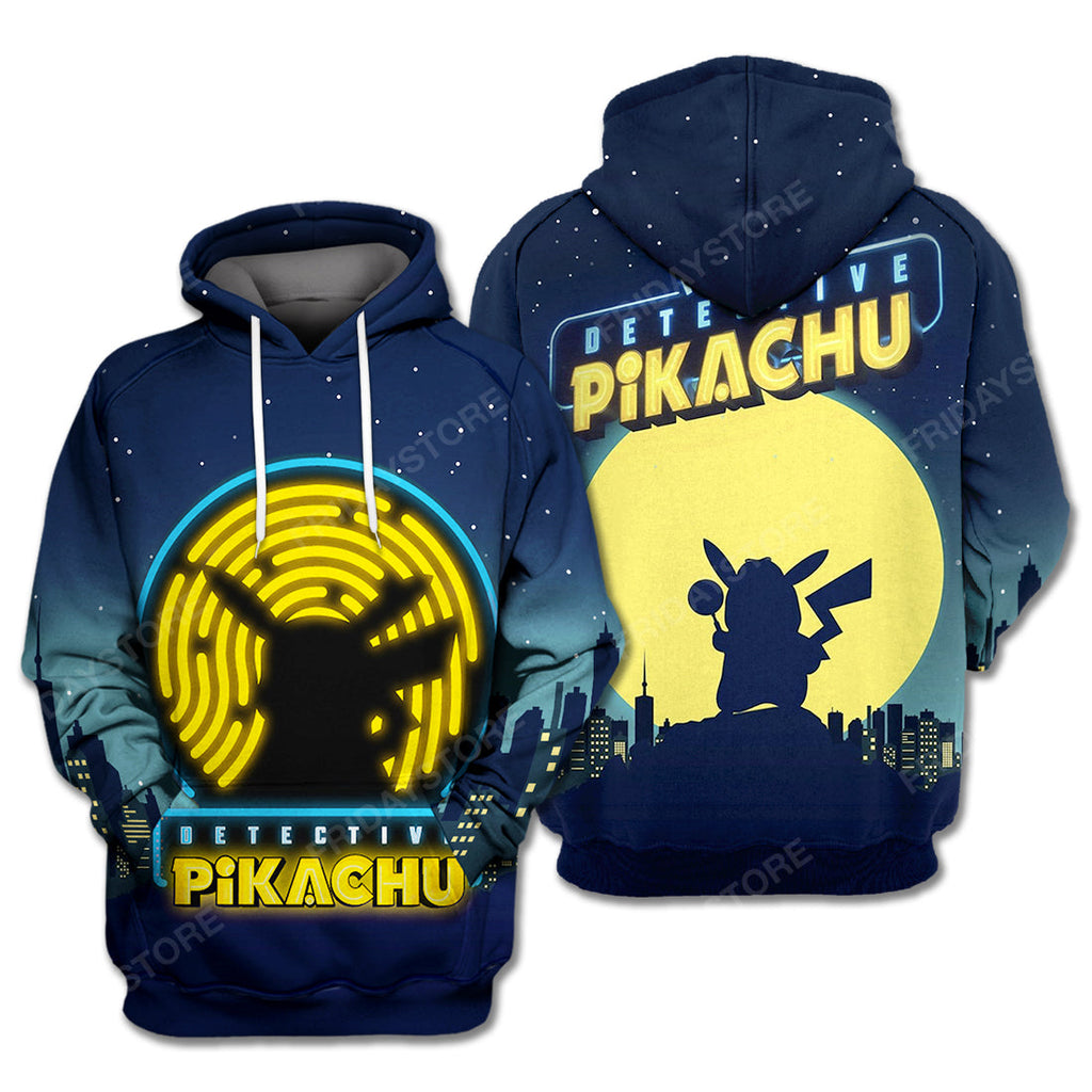 Pokemon T-Shirt Detective Pikachu Pokemon Night Hoodie Pokemon Hoodie