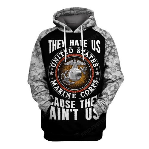 Veteran Hoodie Marine Corps T-shirts Hoodie Military Hoodie