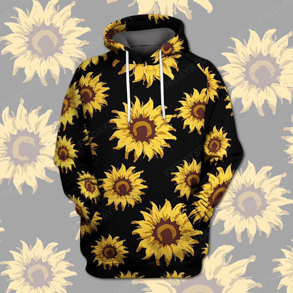 Gifury Sunflower Hoodie Women Yellow Sunflower T-shirt Sunflower Shirt Sweater Tank 2022