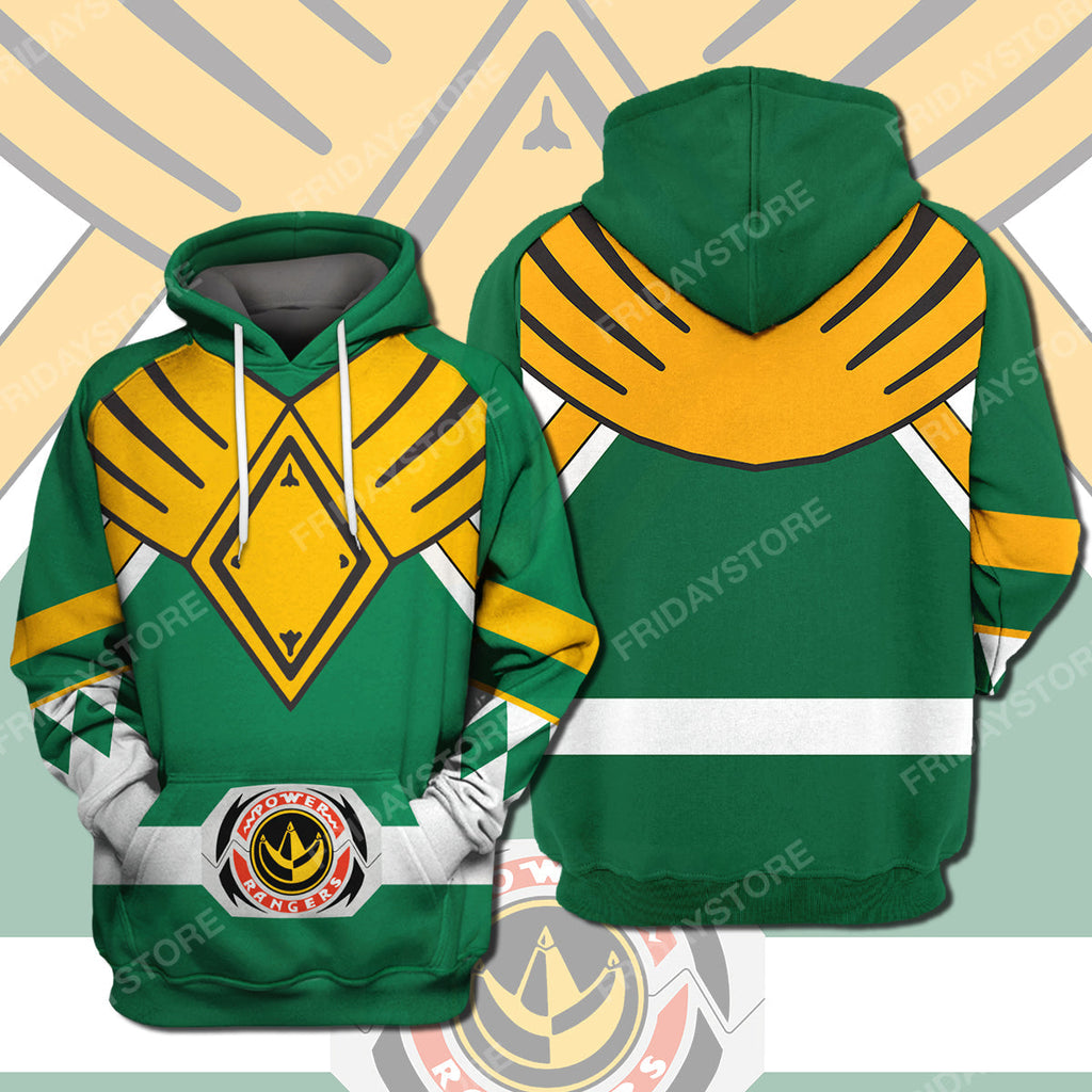  Power Ranger T-shirt Green Power Ranger Costume T-shirt Awesome Power Ranger Hoodie Sweater Tank 