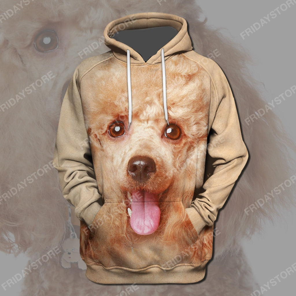 Gifury Dog Hoodie Poodle All Over Print 3D T-shirt Poodle Dog Graphic Shirt Dog Hoodie Sweater Tank 2022