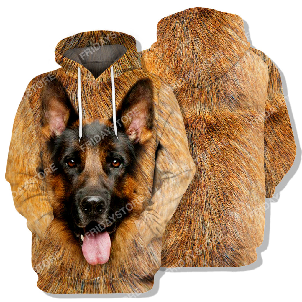 Gifury Dog Hoodie German Shepherd All Over Print 3D hoodie T-shirt German Shepherd Dog Graphic Shirt Dog Hoodie Sweater Tank 2022