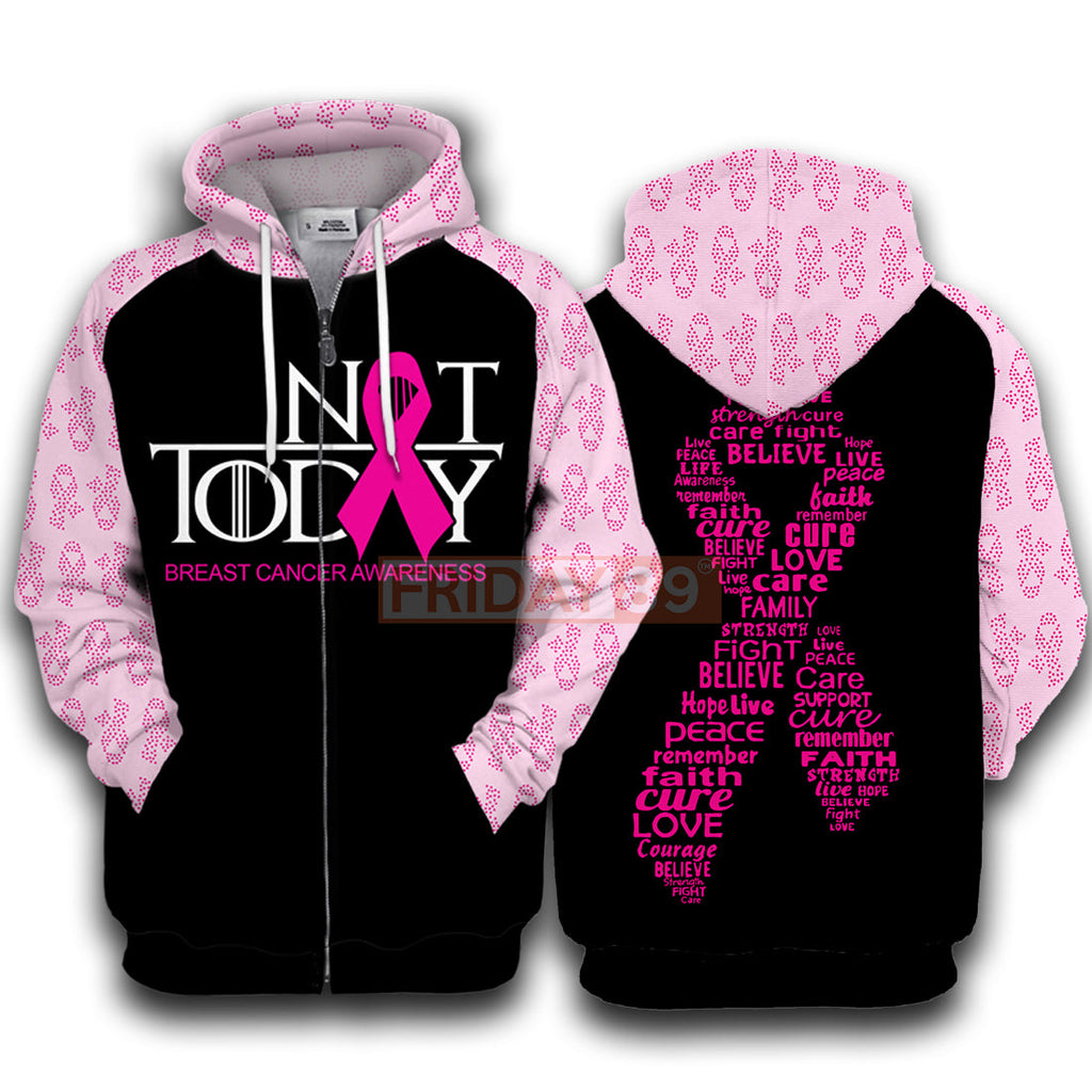 Gifury Breast Cancer Hoodie Not Today Breast Cancer Awareness T-shirt Breast Cancer Shirt 2022