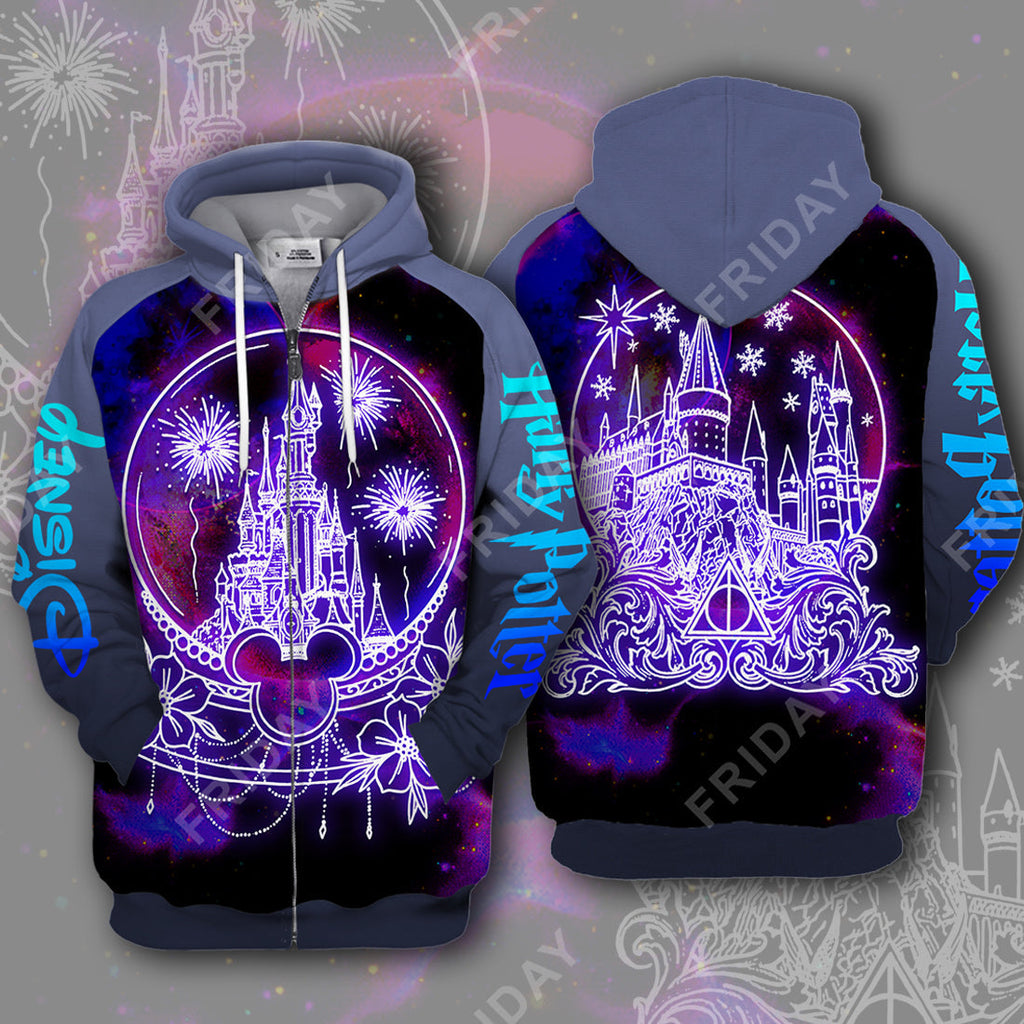  DN HP T-shirt DN and HP Castle In Glass Sphere 3D Print T-shirt Amazing High Quality  DN HP Hoodie Sweater Tank  