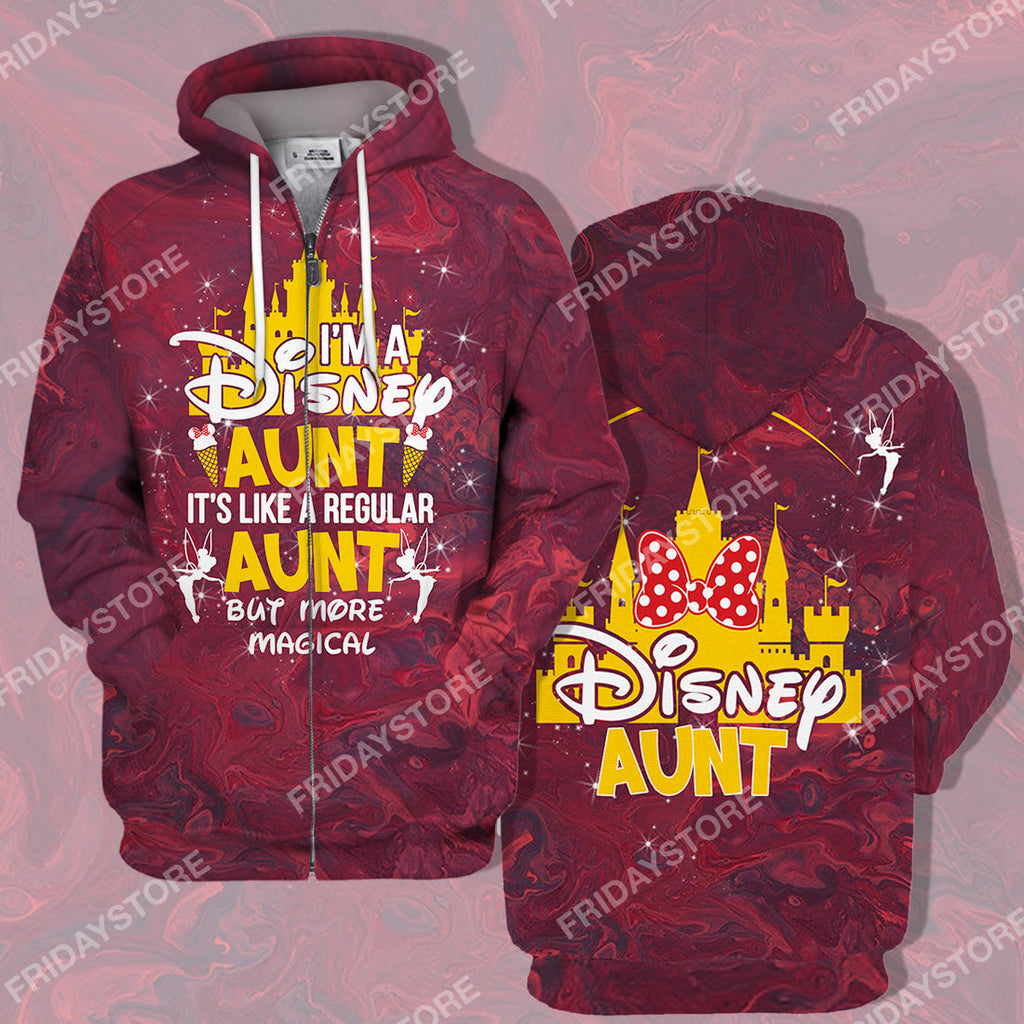  DN T-shirt Hoodie DN Aunt It's Like A Regular Aunt But More Magical Quote T-shirt Cute Aunt Tshirt Hoodie Sweater Tank