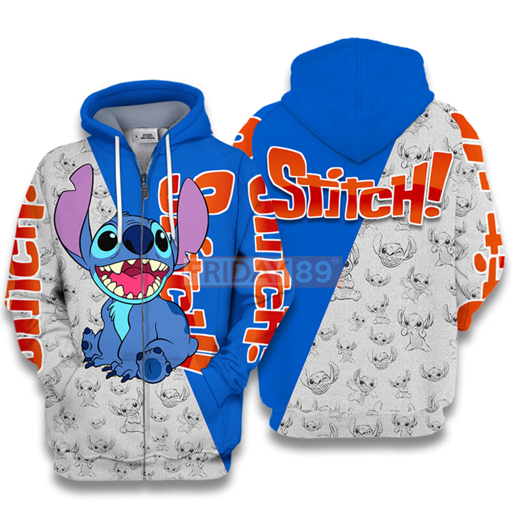  Stitch  T-shirt Smiley Face Experiment 626 Lilo & Stitch 3D Print T-shirt Cute DN Hoodie Sweater Tank