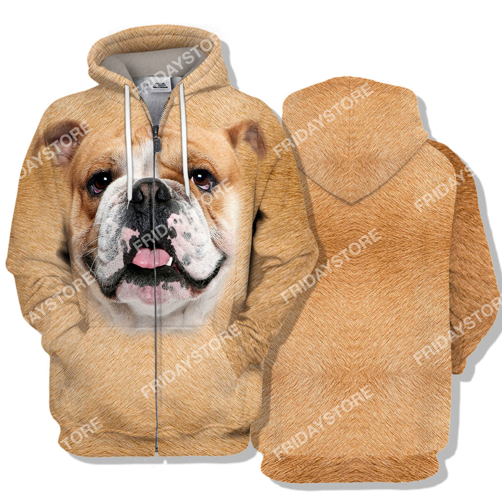 Gifury Dog Hoodie Bulldog All Over Print 3D Hoodie T-shirt Bulldog Dog Graphic Shirt Dog Hoodie Sweater Tank 2023