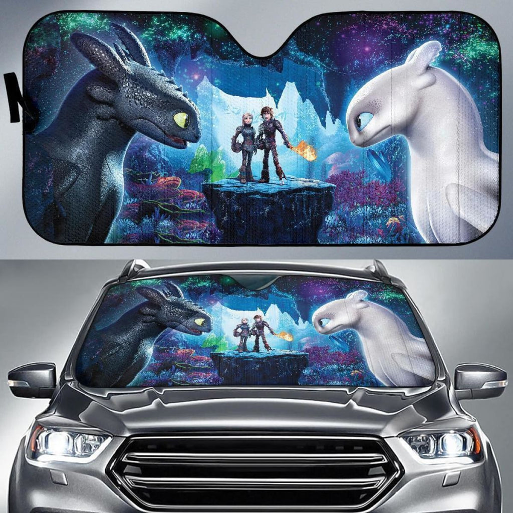  DN Car Sun Shade How To Train Your Dragon Hidden World Windshield Sun Shade