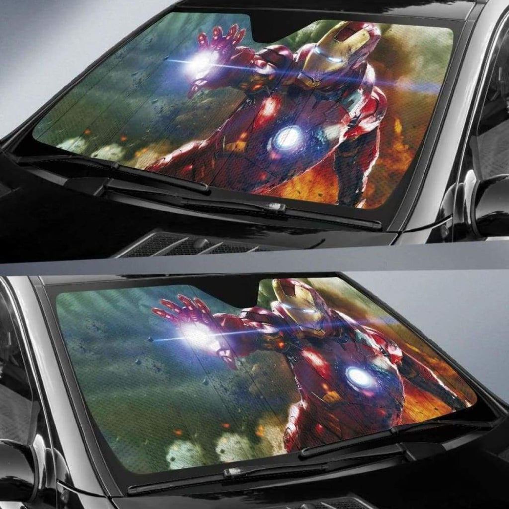 MV Windshield Sun Shade Iron Man Character Car Sun Shade MV Car Sun Shade