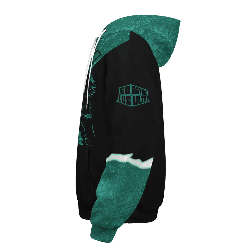  My Hero Academia Hoodie Boku No Hero Academia Apparel Izuku Midoriya Green Black Hoodie  