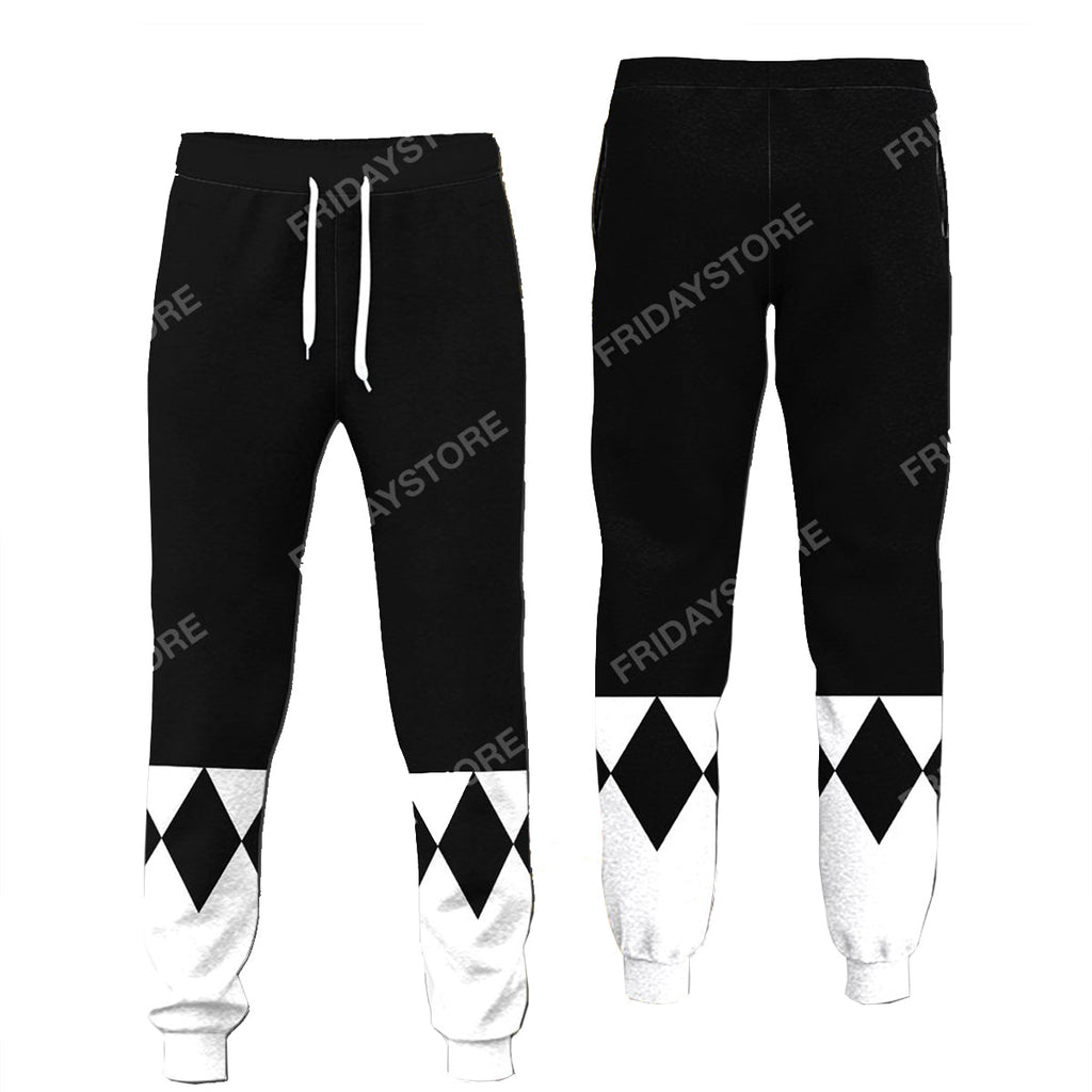  Power Ranger Pants Black Power Ranger Costume - Jogger Cool Power Ranger Joggers Power Ranger Cosplay Costume 