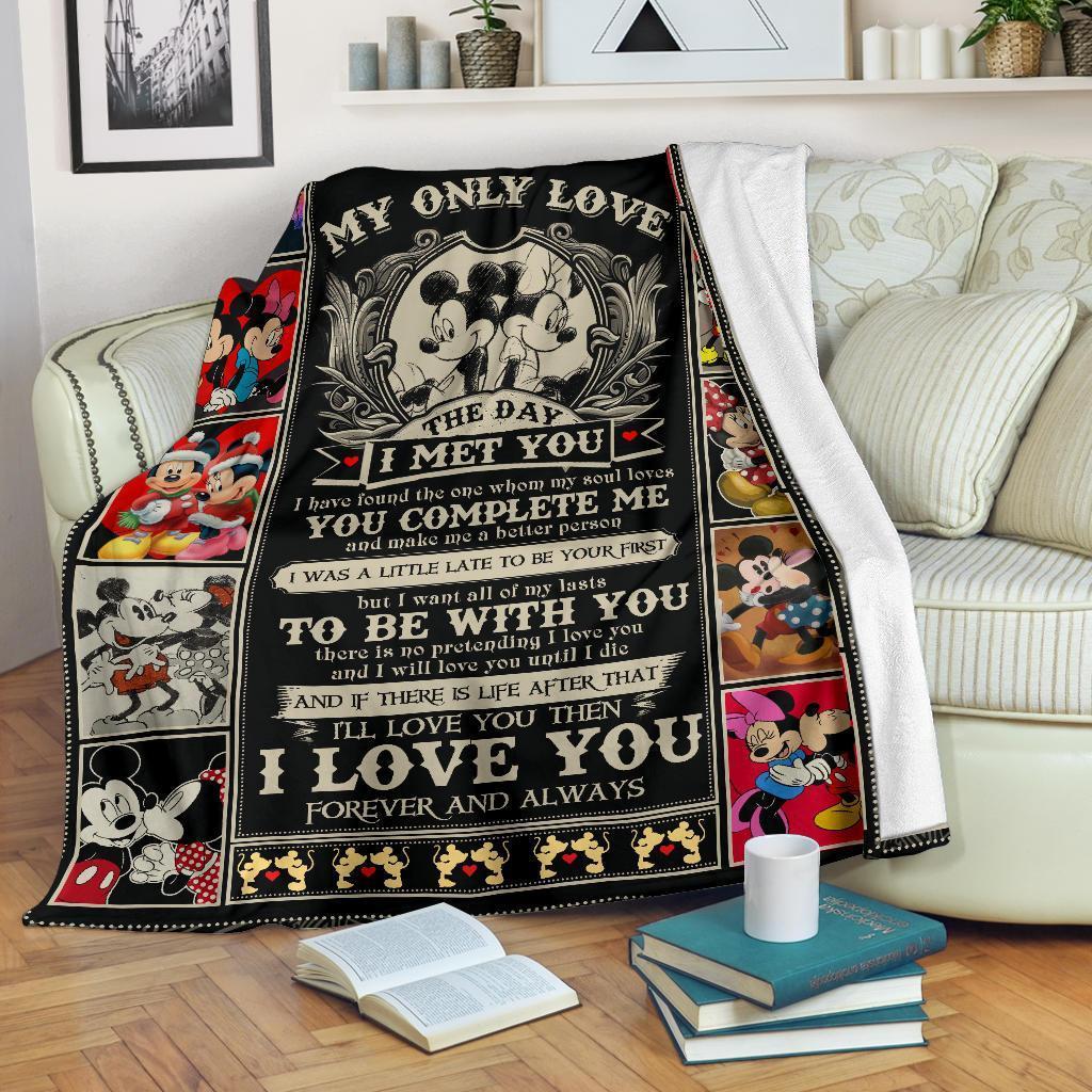  DN Blanket Minnie Blanket Minnie And MN My Only Love The Day I Met You Blanket