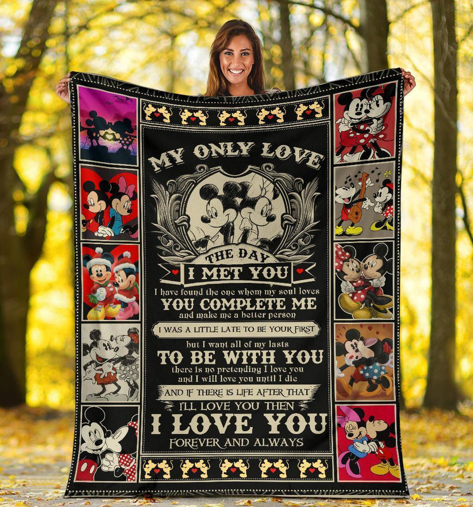  DN Blanket Minnie Blanket Minnie And MN My Only Love The Day I Met You Blanket