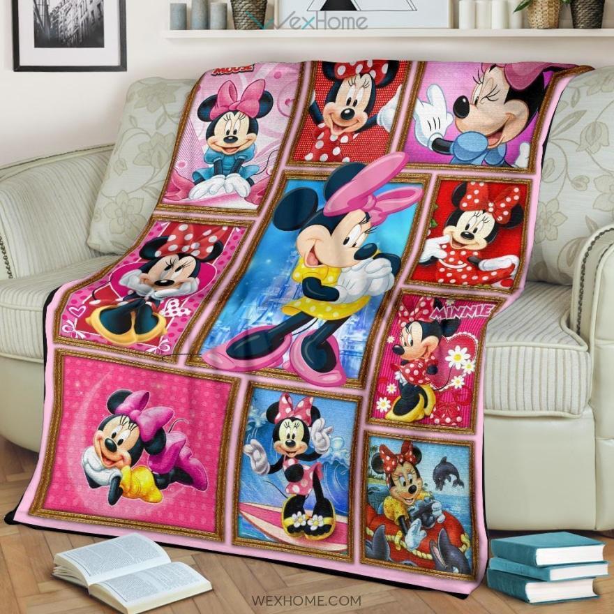  DN Blanket Minnie Blanket Adorable Minnie Pink 3d Blanket