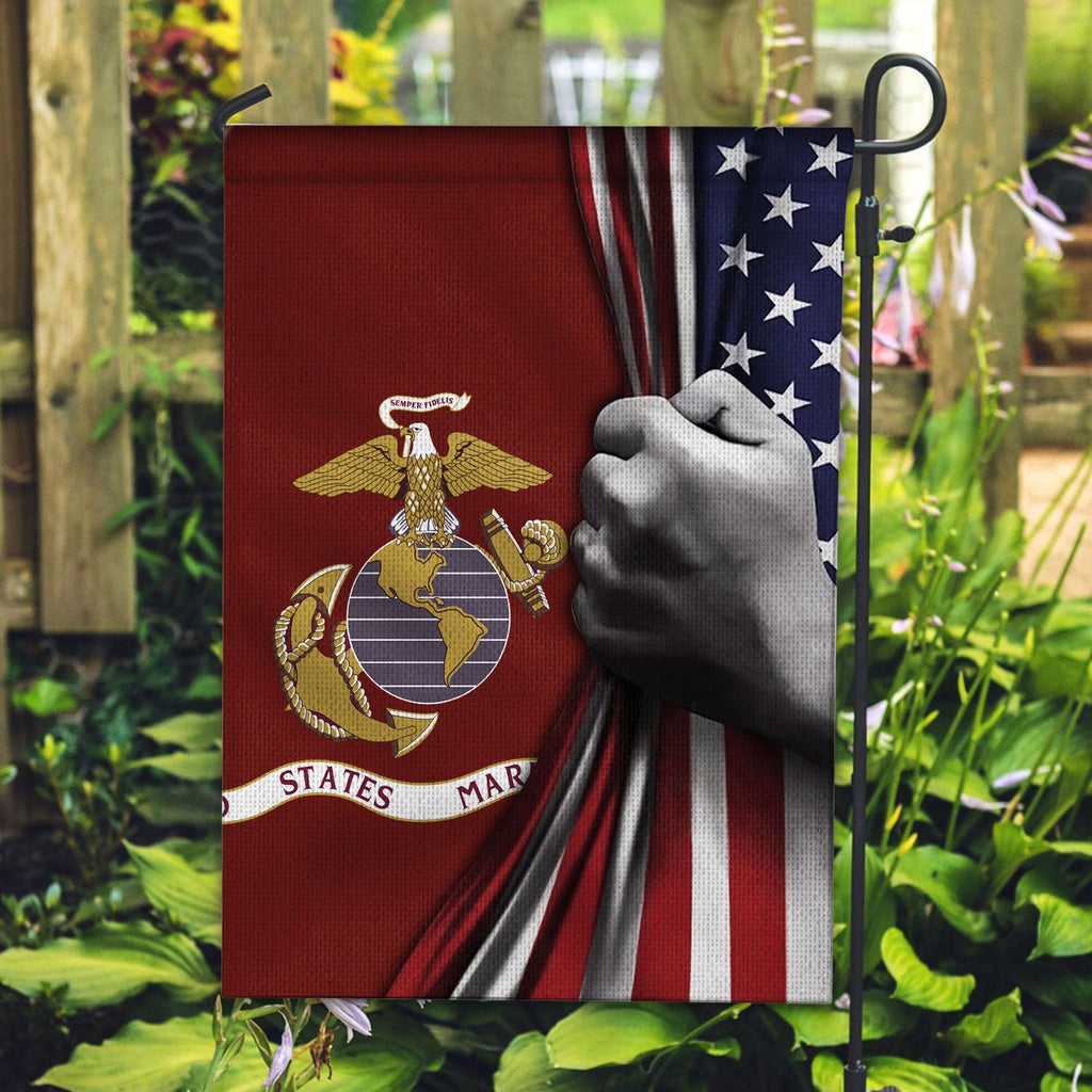 4th Of July Flags U.S Marine Corps Flag Inside American Flag Garden Flag House Flag Welcome Holiday 4th Of July