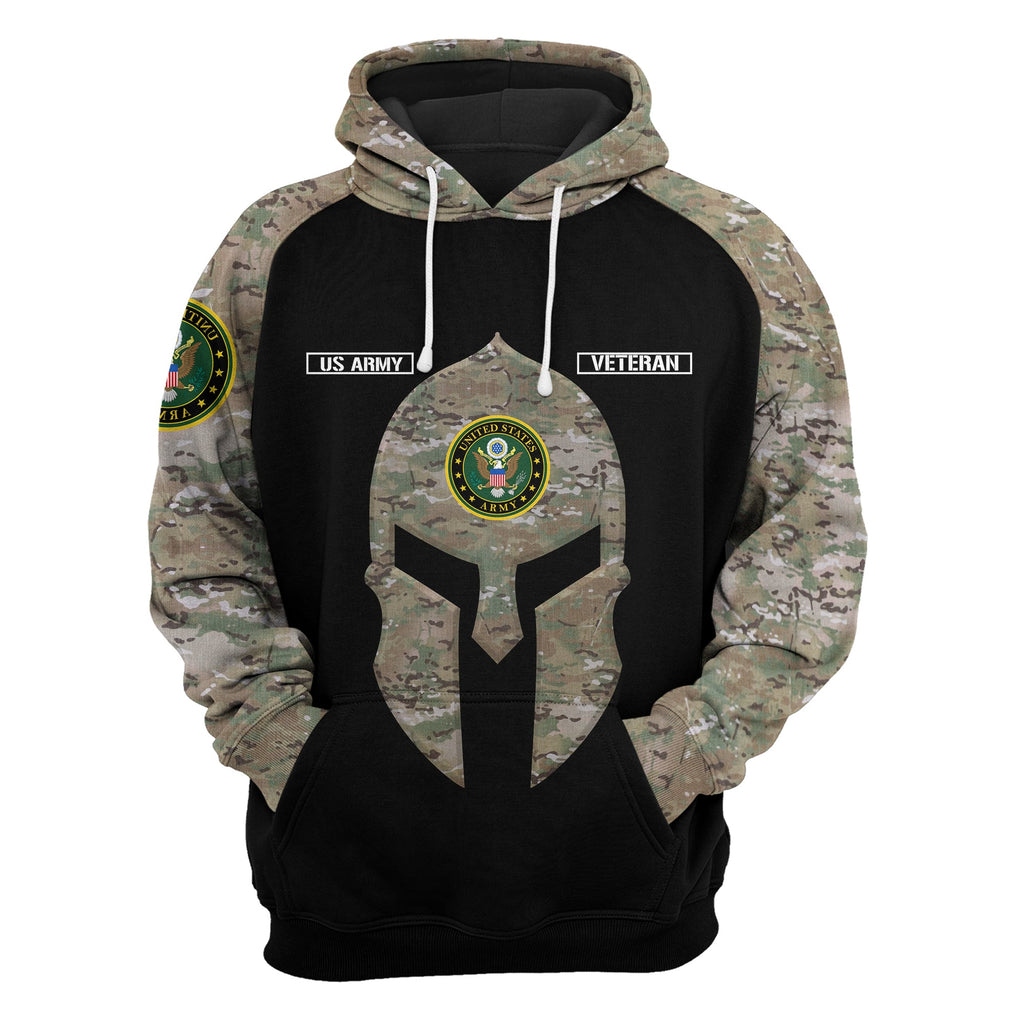 US Army Veteran Hoodie My Time In Uniform May Be Over My Watch Never Ends Camo Hoodie Apparel