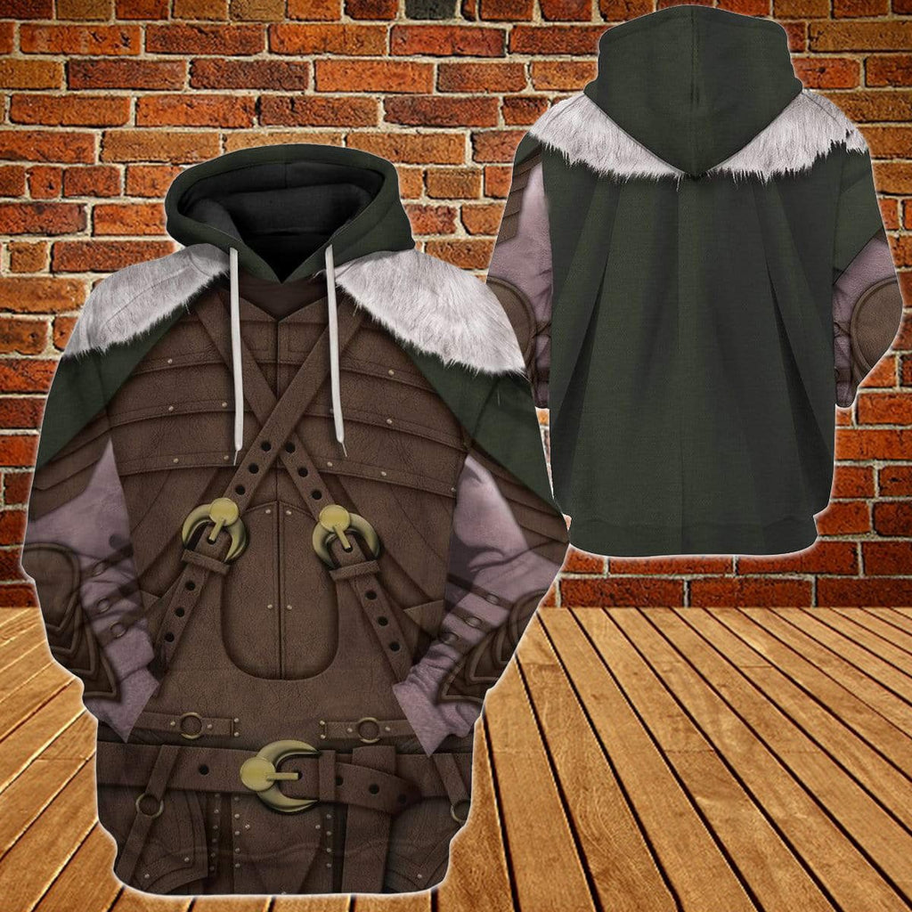  Dungeon And Dragon T-shirt Drizzt Do'Urden Costume 3d T-shirt Hoodie Gift For Fan  