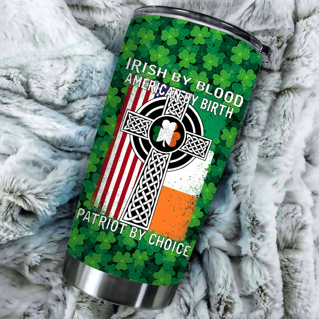 Gifury ST. Patrick's Day Tumbler Irish By Blood ST. Patrick's Day Lucky Charms Shamrock Tumbler Cup ST. Patrick's Day Travel Mug 2025