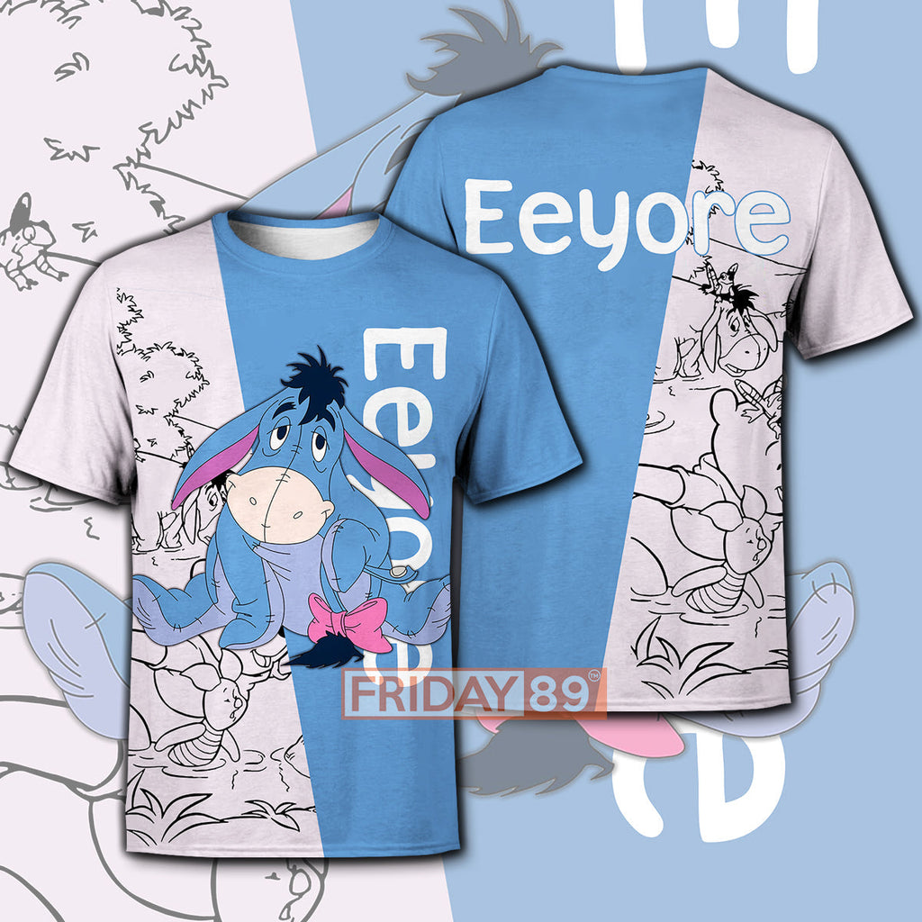 WTP T-shirt Eeyore Adorable Donkey Pooh Friends T-shirt Awesome DN Hoodie Sweater Tank