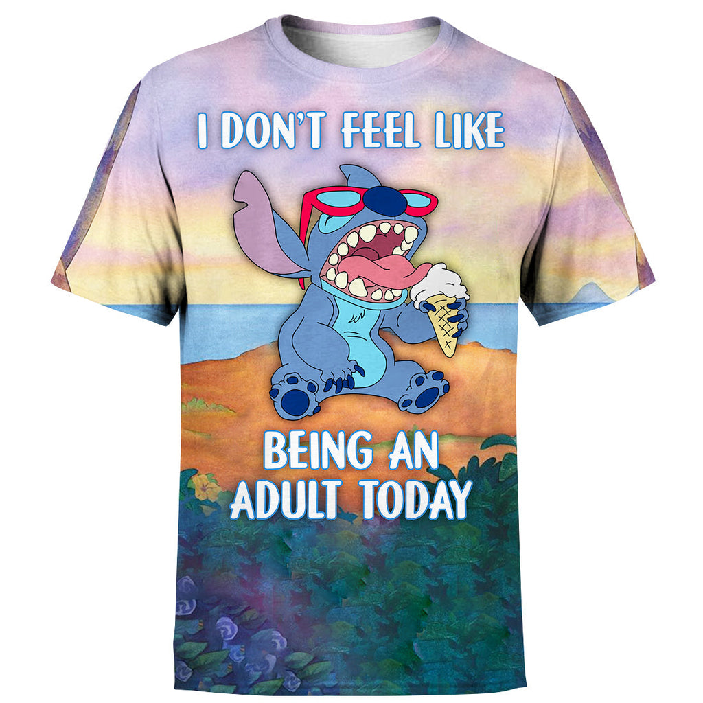 Stitch T-shirt Don't Feel Like Being An  T-shirt DN Hoodie Sweater Tank