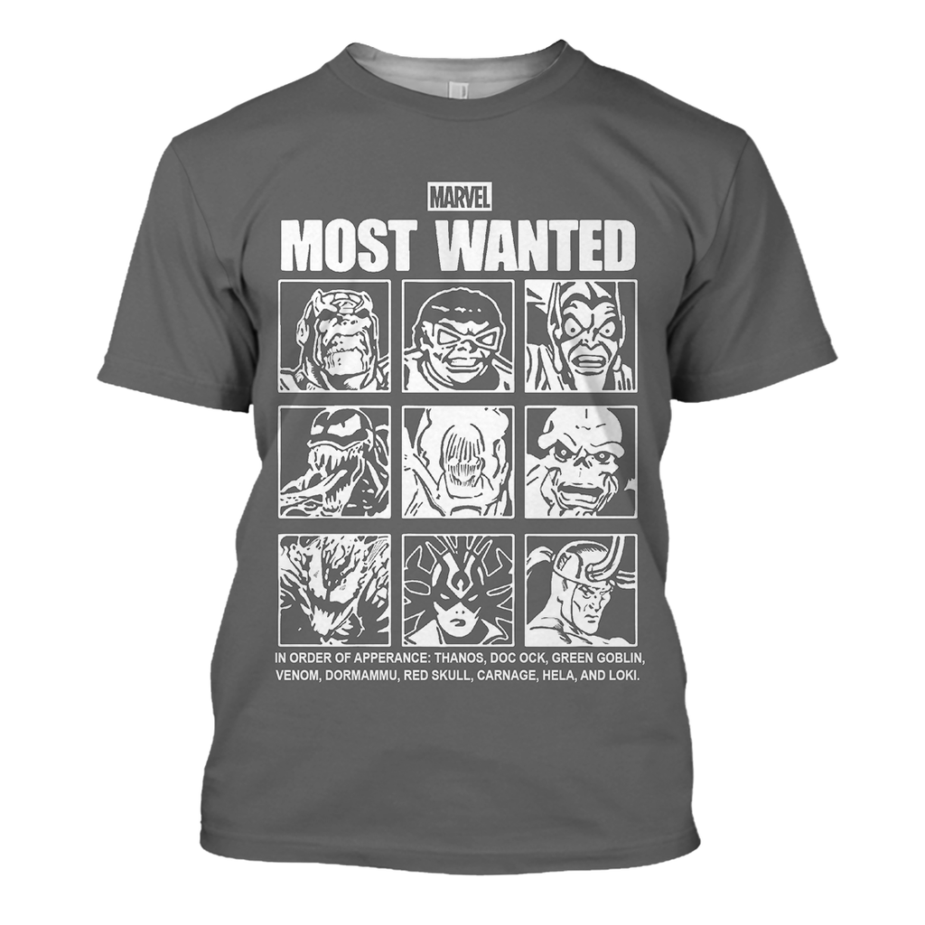  MV Hoodie Marvel Most Wanted 3D Print T-shirt  MV Shirt Sweater Tank 2025