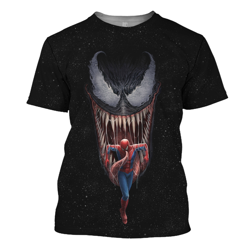  Venom MV Hoodie Spider Man & Venom 3D Print T-shirt Cool Venom MV Shirt Sweater Tank 2025