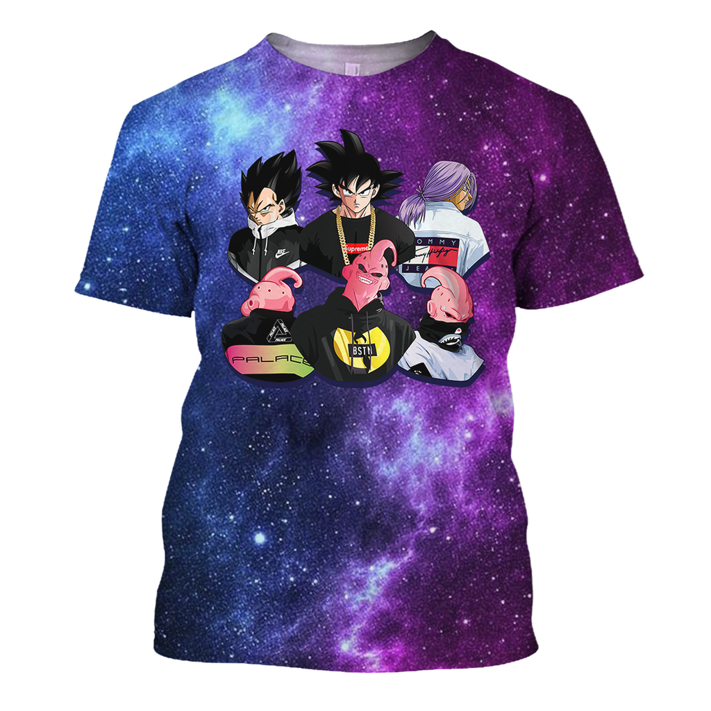  DB T-shirt Dragon Ball Squad T-shirt Awesome DB Hoodie Sweater Zip 