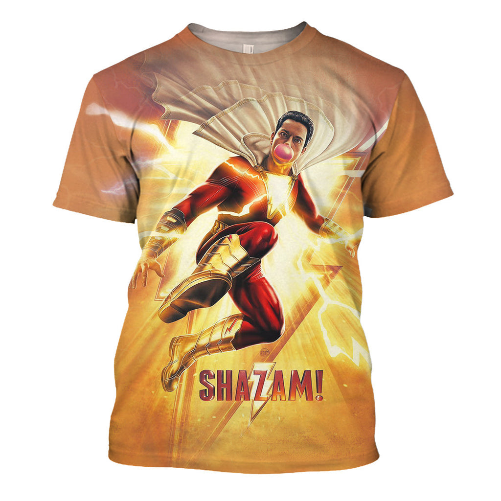  Shazam DC Hoodie Shazam Limited Edition 3D Print Shirt Shazam DC Shirt Sweater Tank