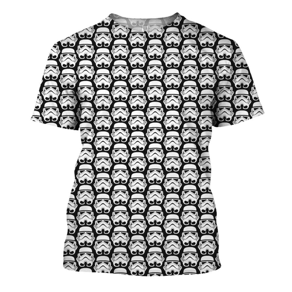  SW T-shirt SW Stormtrooper Pattern T-shirt Awesome SW Hoodie Sweater Zip 