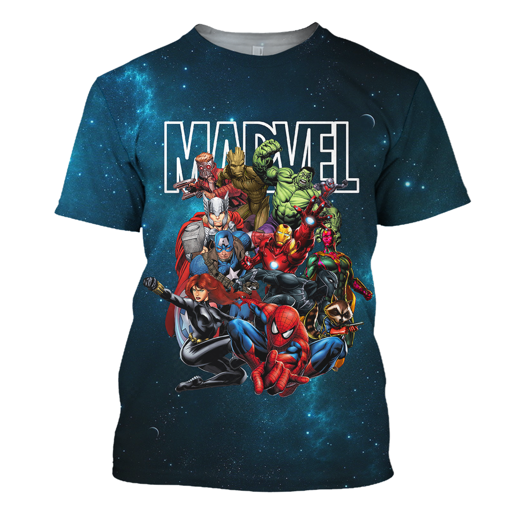 MV Hoodie Marvel Avengers Guardians of The Galaxy Team 3D Print T-shirt MV Shirt Sweater Tank 2025