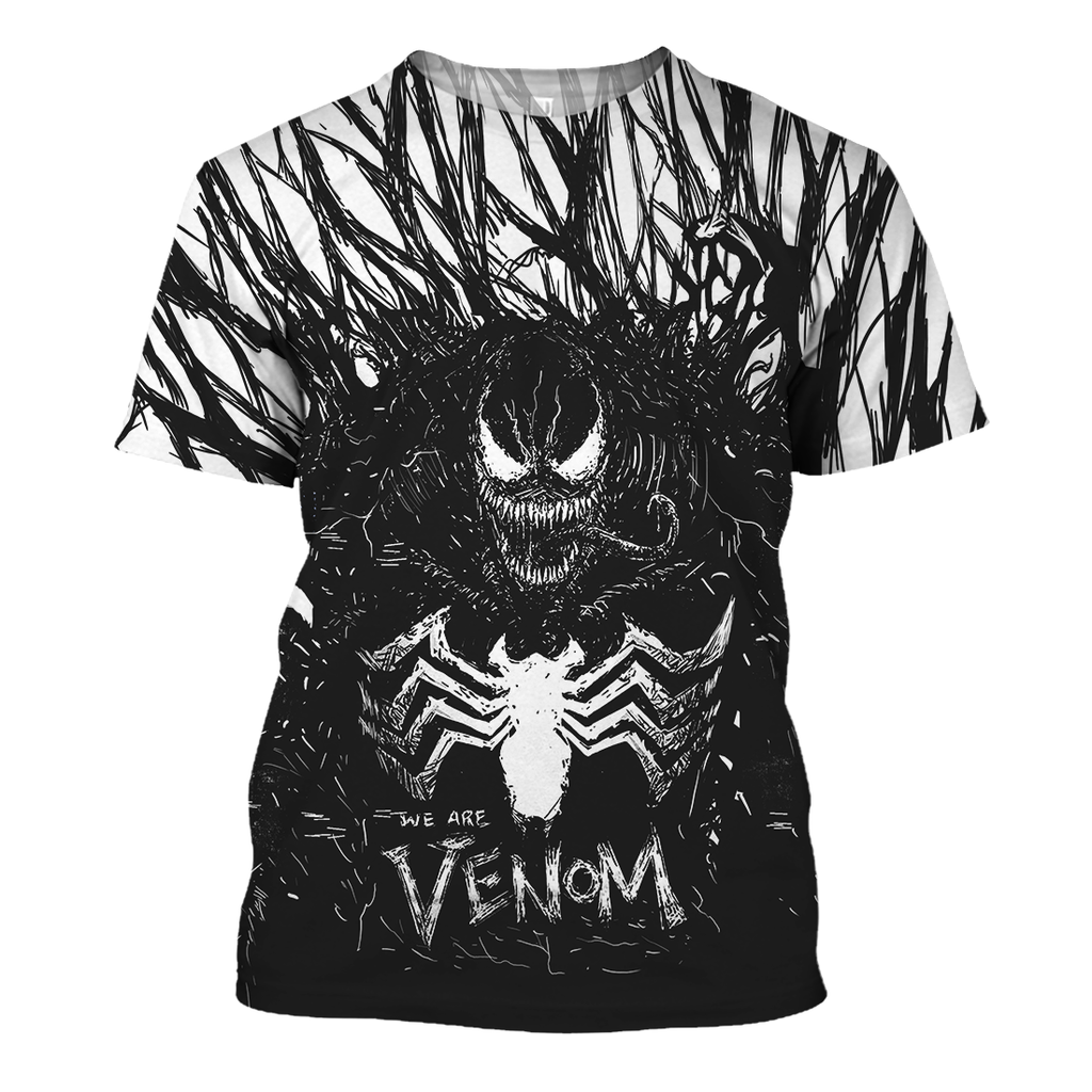  Venom Shirt We Are Venom Carnage Black White Hoodie MV Venom Hoodie Sweater Tank 2025