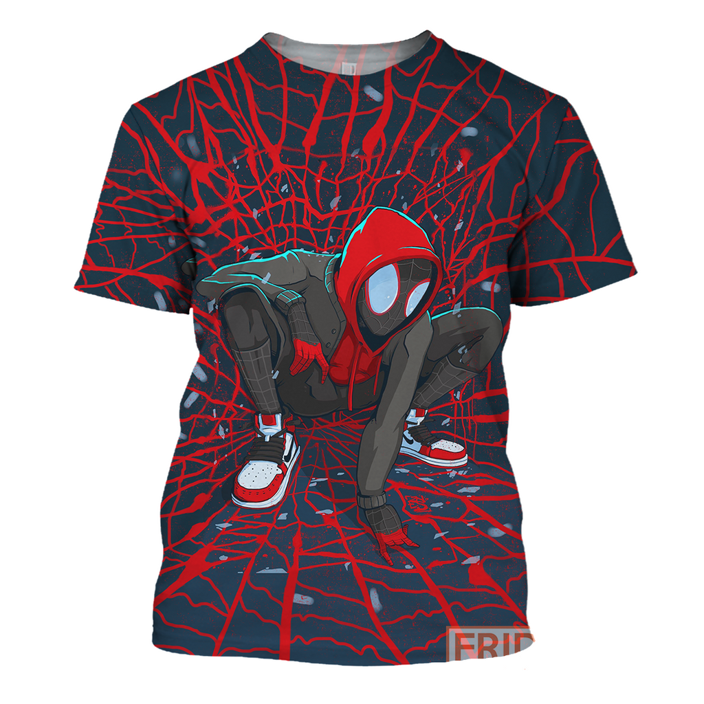  Spiderman Hoodie Spider Verse 3D Print T-shirt MV Spiderman Shirt Sweater Tank 2025