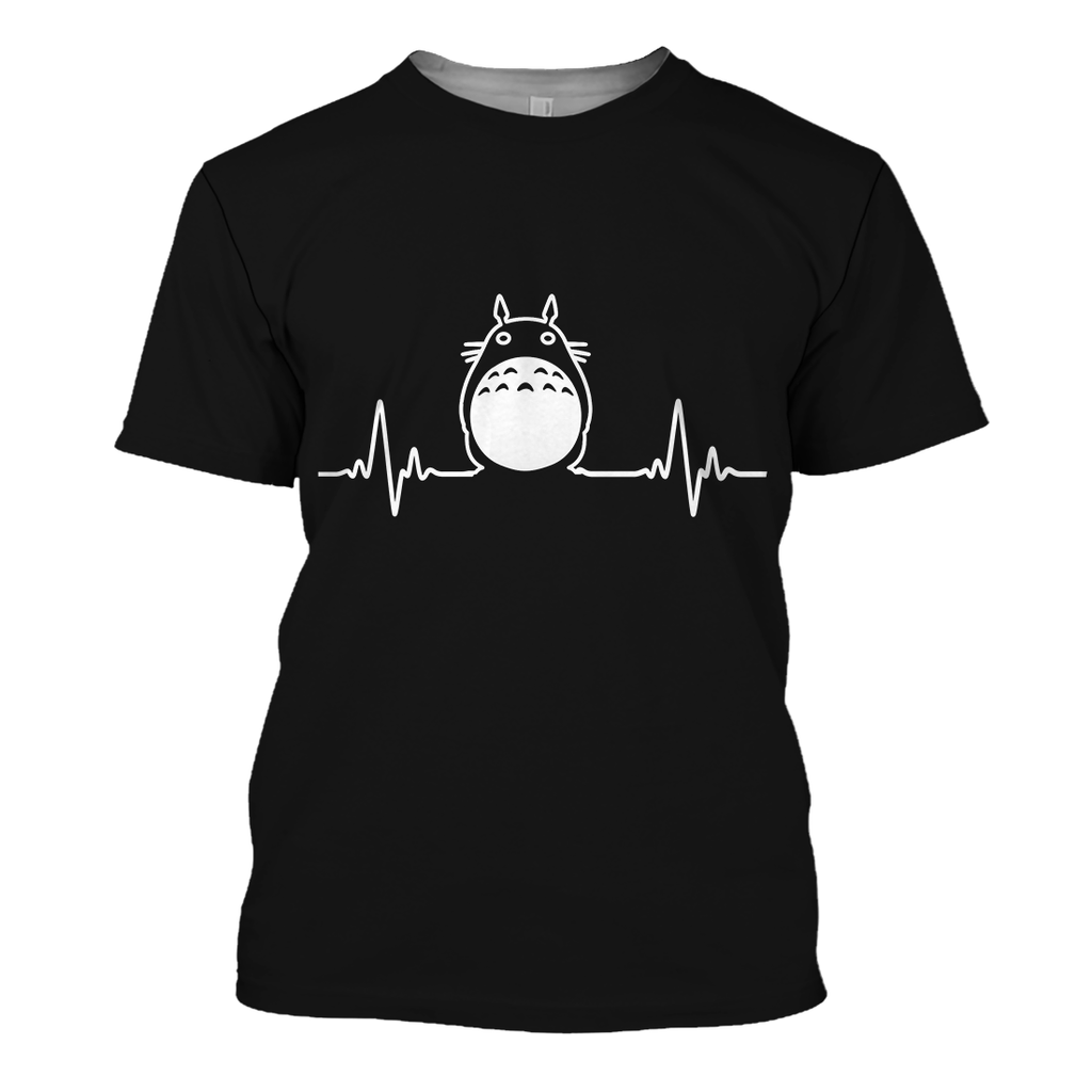  My Neighbor Totoro Hoodie Totoro Heartbeat T-shirt My Neighbor Totoro Shirt Sweater Tank 