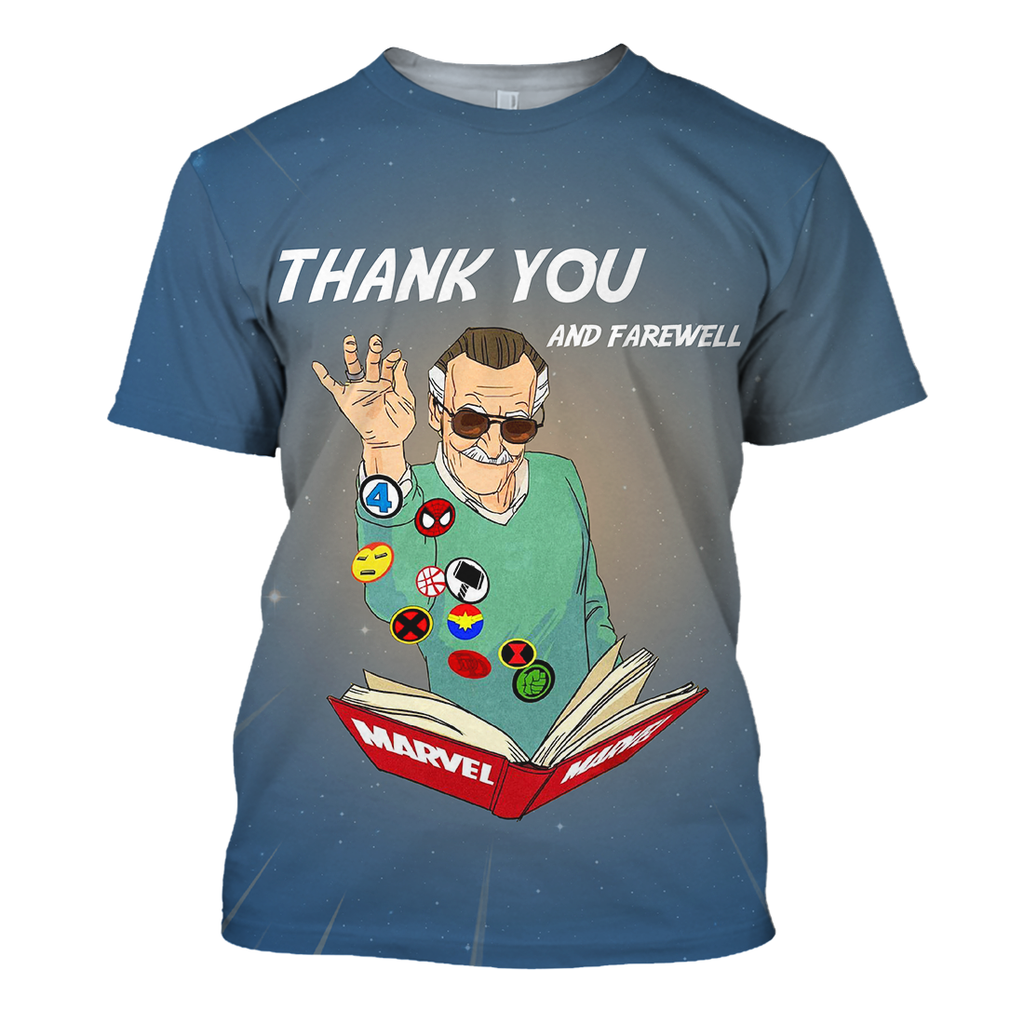  Stan Lee MV Hoodie Stan Lee Shirts Thank You & Farewell Stan Lee T-shirt Stan Lee MV Shirt Sweater Tank 2025