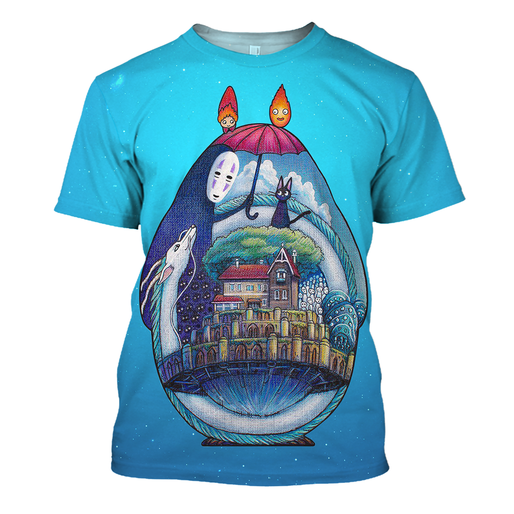  S.Ghibli Hoodie Spirited Away 3D Print T-shirt Awesome S.Ghibli Shirt Sweater Tank 