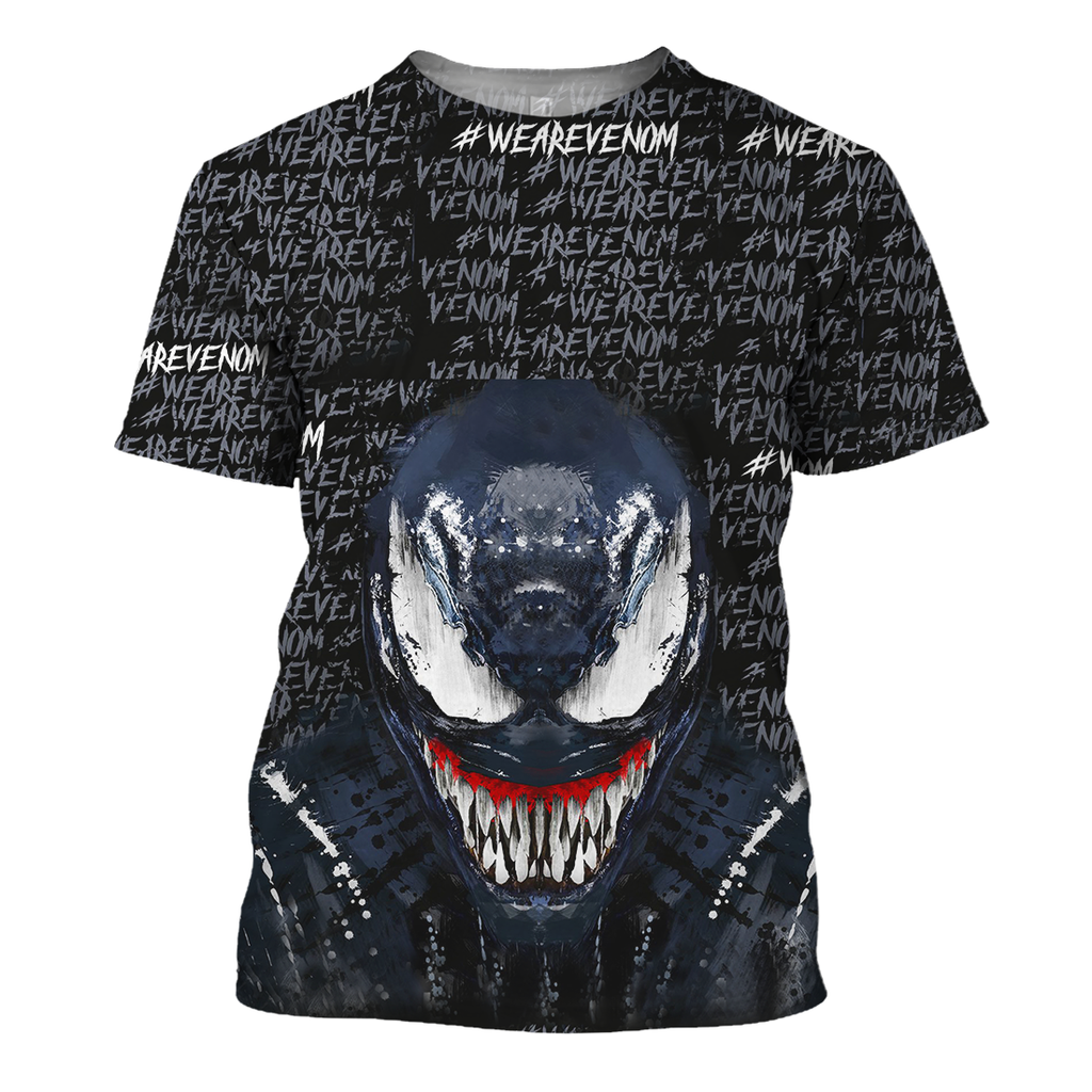  MV Venom T-shirt We Are Venom Black & Blue 3D Print T-shirt MV Venom Hoodie Sweater Tank 2025