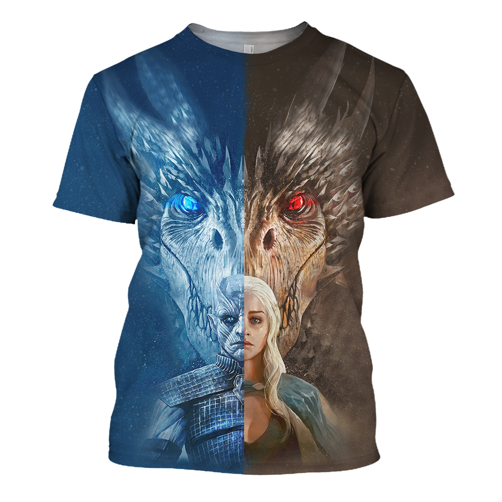  GOT T-shirt Ice & Fire Dragon Got 3D Print T-shirt GOT Hoodie Sweater Tank 