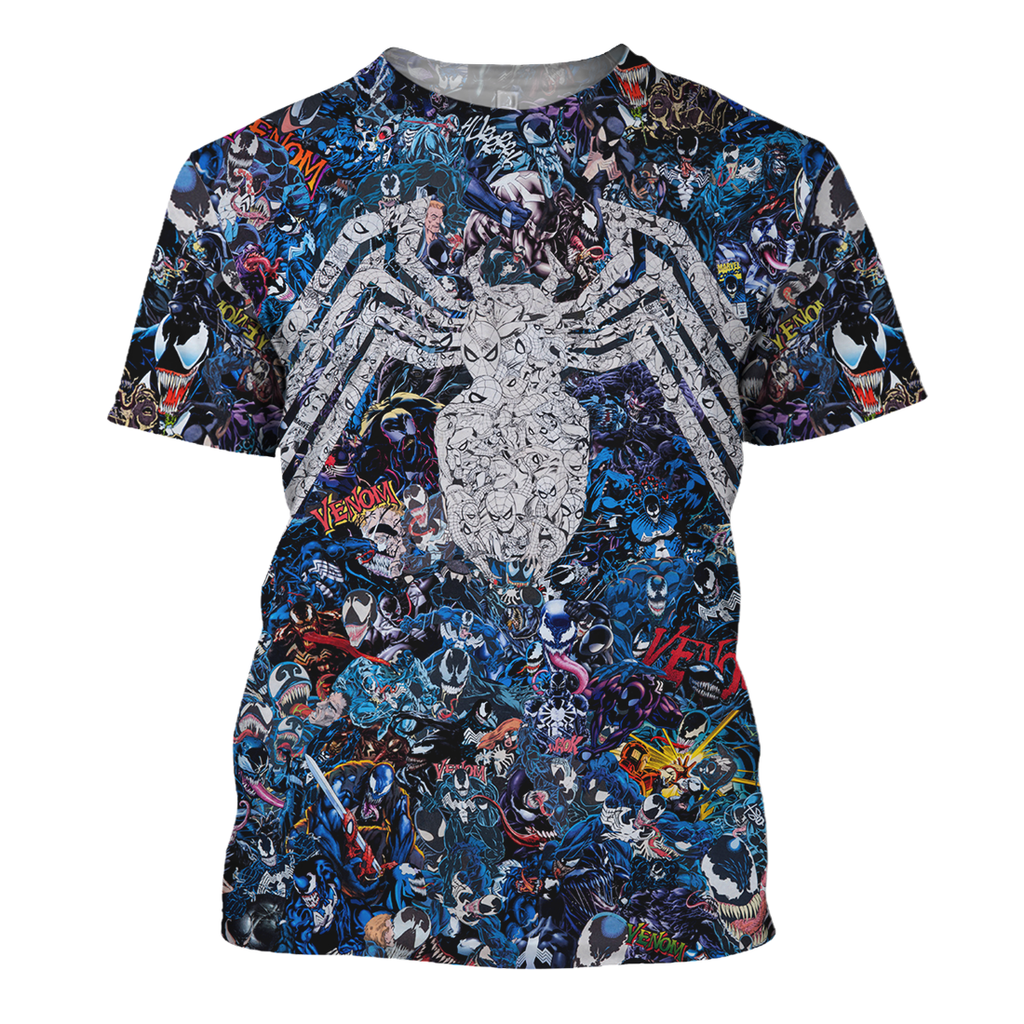  Venom MV Hoodie All Over Print Pattern Venom T-shirt Venom MV Shirt Sweater Tank 