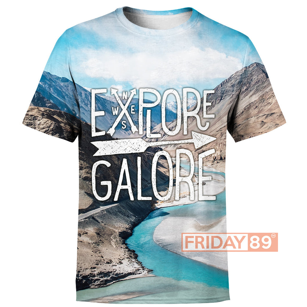 Camping T-shirt Explore Galore Camping 3D Print Hoodie T-shirt Tank Sweater