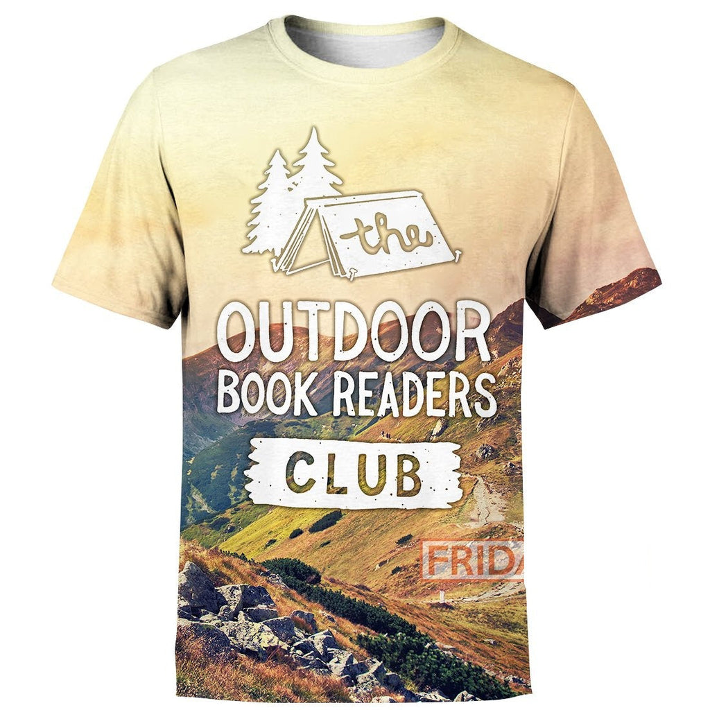 Camping Hoodie The Outdoor Book Readers Club Camping 3D Print Hoodie T-shirt Tank Sweater