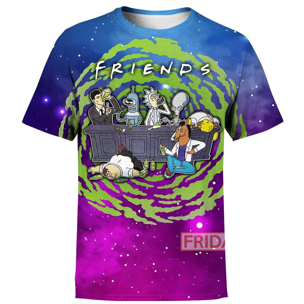  Rick And Morty Hoodie R&M Friends 3D Print T-shirt Rick And Morty Shirt Sweater Tank 2025