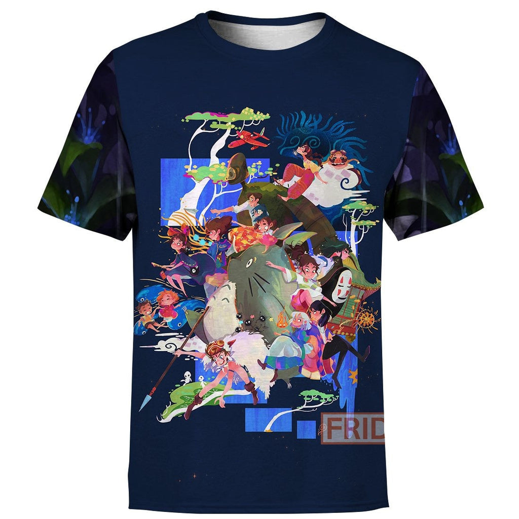  S.Ghibli Hoodie S.Ghibli All Characters Art 3D T-shirt Awesome High Quality S.Ghibli Shirt Sweater Tank 